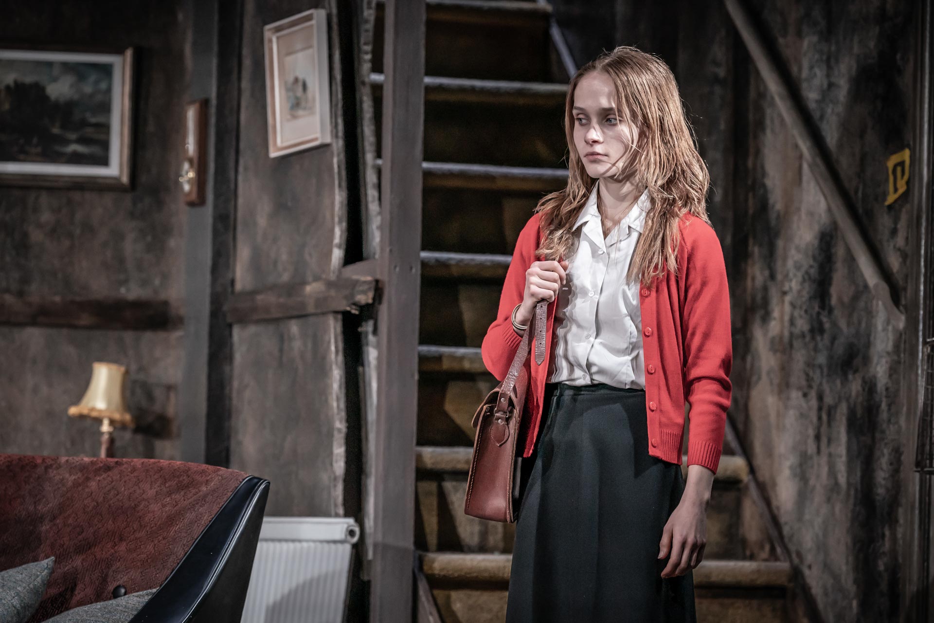 Ella Schrey-Yeats (Janet) in The Enfield Haunting, Photo by Marc Brenner